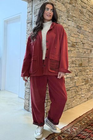 Mercer Soft Twill Jacket Sangria /5/5 =